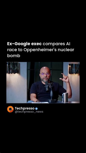 Ex-Google exec compares AI race to Oppenheimer's nuclear bomb #Shorts