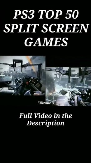 PS3 Split Screen Games || PlayStation 3 Best 2 Player local offline Co-op Couch Games #shorts #short
