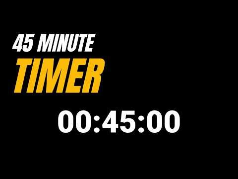 45 Minute Timer – 45 Min Countdown (Silent, No Alarm)