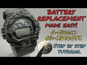 Replacing G Shock GD-X6900TC Battery MADE EASY! Step By Step Tutorial (3420 Module)