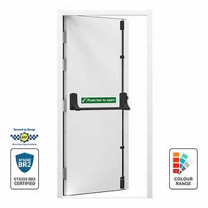 Secured by Design Fire Exit Door | Latham's Steel Doors