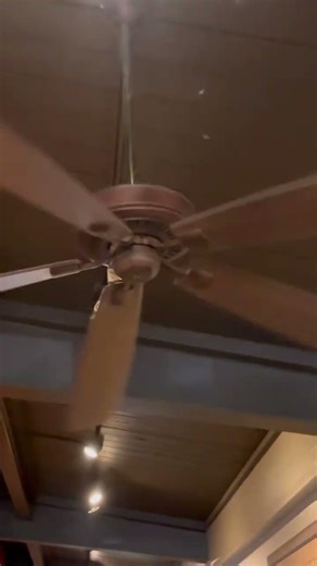 Four 72” Fanimation Edgewood ceiling fans with sagging blades
