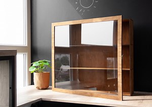 Display Case Wood,modern Display Cabinet,wood Display Case With Glass,wood Cabinet With Glass Door,display Cabinet With Glass Door - Etsy