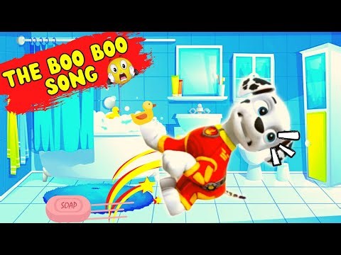 THE BOO BOO SONG | PAW PATROL MARSHALL | FUN KIDS MUSIC & CARTOON for TODDLERS