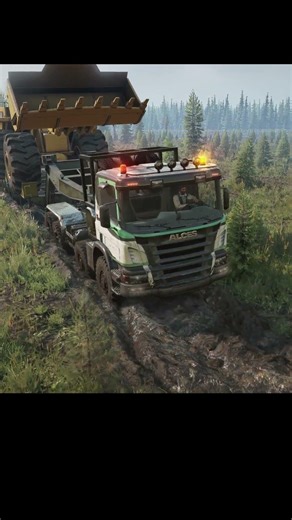 Massive 993K Transport Through Deep Mud | Alces H500 #logitechg29 #snowrunner