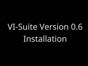 VI-Suite v0.6 - Installation