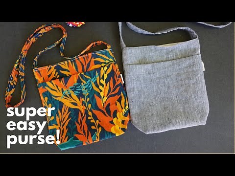 How to sew a purse for beginners with a POCKET!
