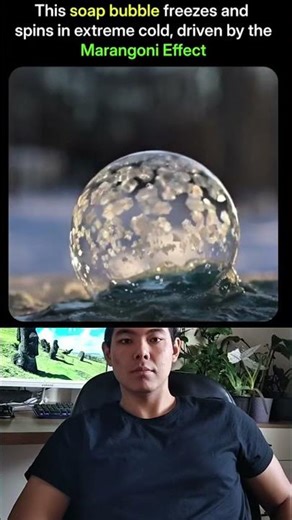 Soap Bubble Turns Into Ice 🥶