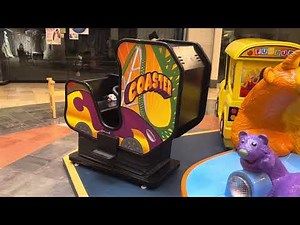 ice 2002 kiddie Coaster kiddie ride at Mall at Fox Run (Screen glitching) (muted) (POV) (Now Closed)