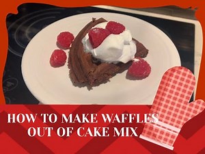 How to Make Easy Waffles out of Cake Mix!