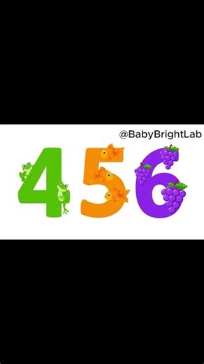 Learn to Count 4, 5, 6! 🔢 | Fun Numbers for Babies & Toddlers | Baby Bright Lab #babybrightlab