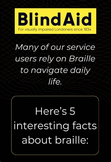 How does Braille work? Here’s what most people don’t know. Many of our service users use braille to navigate daily life. It’s a wonderful accessible tool that helps so many blind and visually impaired adults maintain independence and dignity. Please support BlindAid and help by donating today. Visit: www.blindaid.org.uk/donate #BlindAid #Braille #Awareness #VICommunity #Independence #Support #Accessability #Donate Video Description: A black background and subtle wavy lines. At the top, there’s a