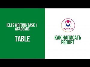 IELTS Writing Task 1: Table