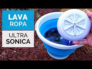 PORTABLE SOLAR WASHING MACHINE! 💧🌀 (Foldable and USB) Wash your clothes anywhere