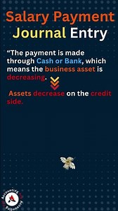 Journal Entry for Salary Payment Explained step by step / 1-Minute Accounting #journalentry #shorts