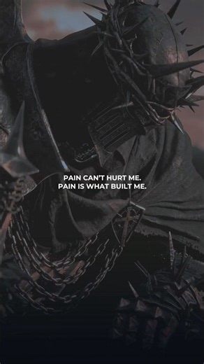 Pain is my friend.