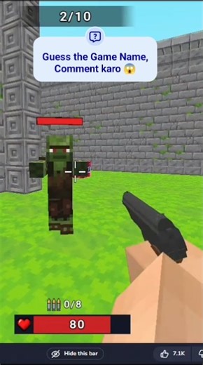 Minecraft new update Gun mode on , #gaming #minecraft #update #arcade