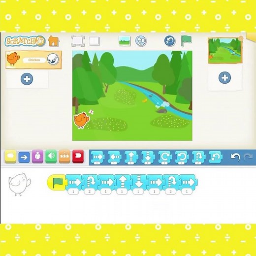 Make The Chicken Move.Scratch Jr. Tutorial #scratchjunior #scratchjr #codingforkids #kidscoding