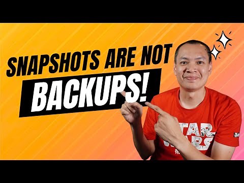 Snapshots vs Backups vs Replications