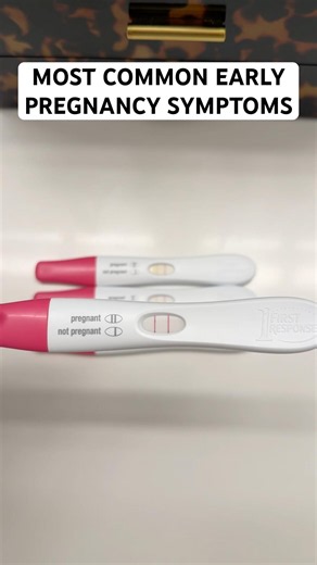 These are the most common early pregnancy symptoms! 🤢 did you have any of these? #firsttrimester