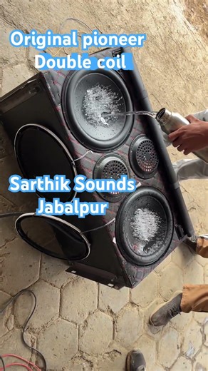 Original pioneer double coil water test #tractorsoundsystem