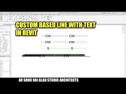 Custom based line with text in Revit