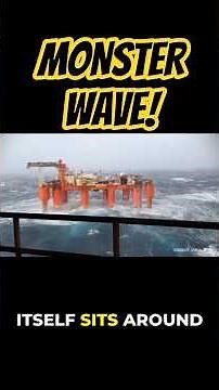 Giant Oil Rig Battles Monster Waves!
