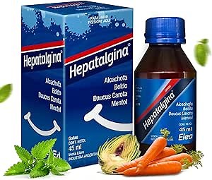 Liver Support Digestive Protector - Liquid Herbal Supplement with Artichoke Extract for Liver Cleanse Detox & Repair - Liver Detox Cleanse Drops with Mint, Boldo & Carrot - 45 ml