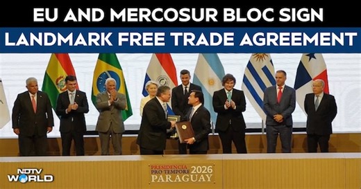 EU And Mercosur Block Of South American Nations Sign Landmark Free Trade Agreement