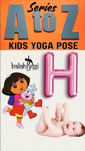 Letter H yoga pose. | #kidsyogafun