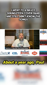 I Went to a Bruce Springsteen Cover Band and Still Didn't Know the Songs Springsteen on screen? Matthew’s got thoughts—and zero filter. Tune in for laughs, pop culture, and “wait, what?” moments. 樂 #MatthewMania #MatthewMaschler #BruceSpringsteen #DeliverMeFromNowhere | Matthew Mania | Facebook