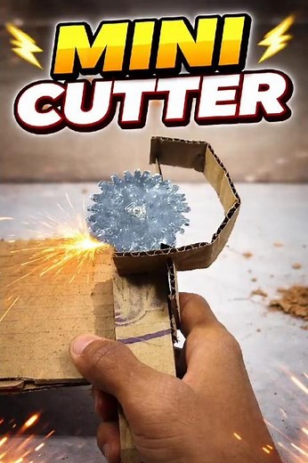 Mini Cutter Machine Using Cardboard 🔧 #diy #minicutter #cardboardproject