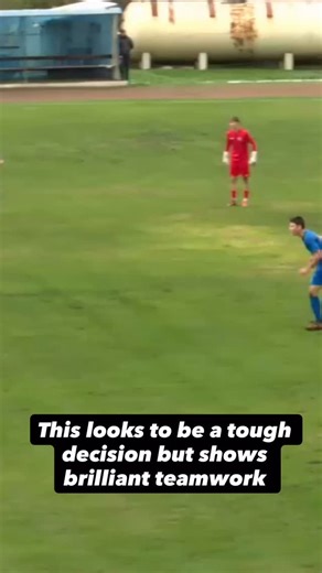 Soccer Referee Training & Mentorship | The Referee Circle on Instagram: "This is a subjective decision. The AR judges the play to be a deflection and raises the flag for offside. When the dissent happens, the fourth official is quick to react and calmly diffuse the situation- great teamwork on display. This is an adult level game with clearly experienced officials, the physical intervention is calm, very controlled and minimal from the fourth official. It is often advised (agreed) to avoid any p