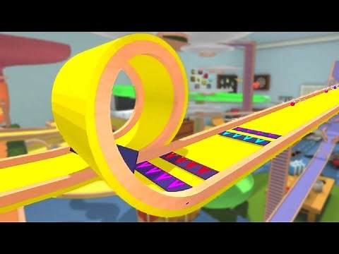 Marble World creates and broadcasts a gigantic marble race that would be impossible in real life.