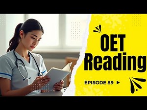 OET Reading Material Jan 01 2025 | Reading Sample Test for Nurses and Doctors | OET Answers Official