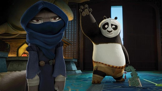 Po catches Zhen stealing in the Hall of Heroes | Kung Fu Panda 4