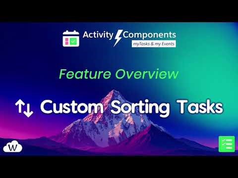 Custom Sorting for Tasks – Task Component Feature Overview