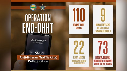 Ohio Organized Crime Investigations arrest 132 people in human trafficking sting