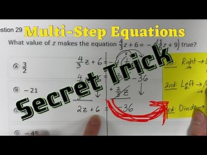 🤙🤩 How to Solve Multi-Step Equations (Step-by-Step + Easy Trick!) // STAAR 2025 // 29