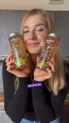 Trinkfertiger Bubble Tea für Zuhause und unterwegs, mit hochwertigen Zutaten und weniger als 100kcal pro Glas 😍 #bubbletea