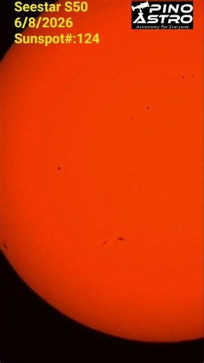 Sun, June 8, 2026- Telescope: Seestar S50 #PinoAstro
