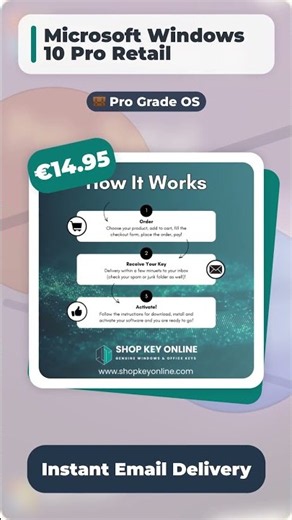 Microsoft Windows 10 Pro Retail – Only €14.95