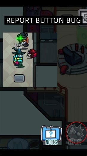 Among Us | report button BUG? (do not use) #ban #amongus