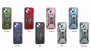 Case for iPhone 12 Pro Max Phone Case with Kickstand Ring Holder, with Camera Cover, with Magnetic Car Mount Function, for iPhone 12 Pro Max (Olive Green)