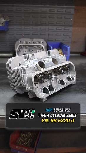 Welcome to EMPI’s new Type 4 product line-Super Vee-honoring the pinnacle of VW air-cooled motorsports, with European-sourced castings enhanced with US-sourced components including Manley Valves, and CNC machined at EMPI Anaheim by the Wizard, Anthony Chicca, EMPI will offer a full range of Type 4 parts! Ask your EMPI dealer for 98-5320-0 today and stay tuned for the launch of Stock Plus and high-performance Type 4 heads coming soon” #type4 #vwcylinderheads #cnc #valvejob #type4heads #cylinderhe