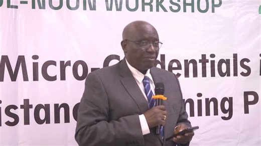 1.1K views · 37 reactions | The Vice-Chancellor, NOUN, Prof. Olufemi Peters Speaking on the importance of Micro-Credentials in Open and Distance Learning and how it will improve skills learning and a better Nigerian economy. | National Open University of Nigeria - NOUN | Facebook