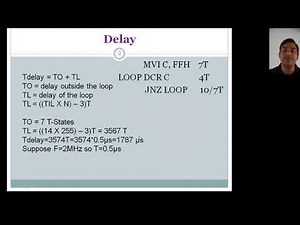 Time delay calculation in 8085