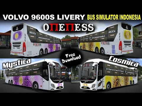 🎉 Brand New ONENESS Volvo 9600s Livery Released for Bus Simulator Indonesia