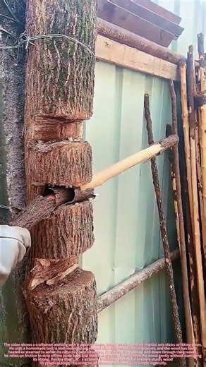 Watch This : Straighten & Debark Wood with a Simple Grooved Log