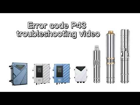 P43 Troubleshoot- Difful Solar Pump Controller